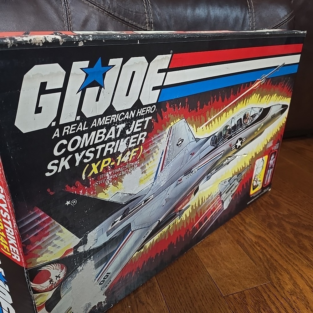 Vintage GI Joe ARAH Combat Jet Skystriker XP-14F With Box Incomplete 1983 - Picture 5 of 16